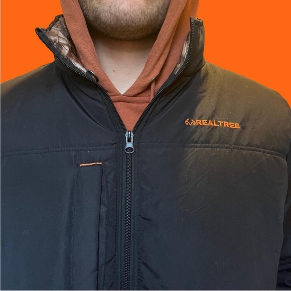 RealTree black big and orange jacket - Picture 7 of 8